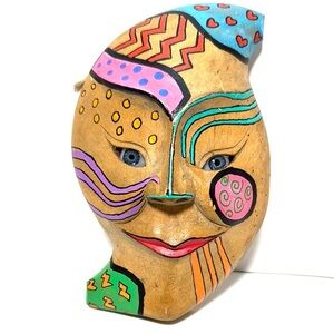 Fancy Face - Colorful Abstract Face Wall Art